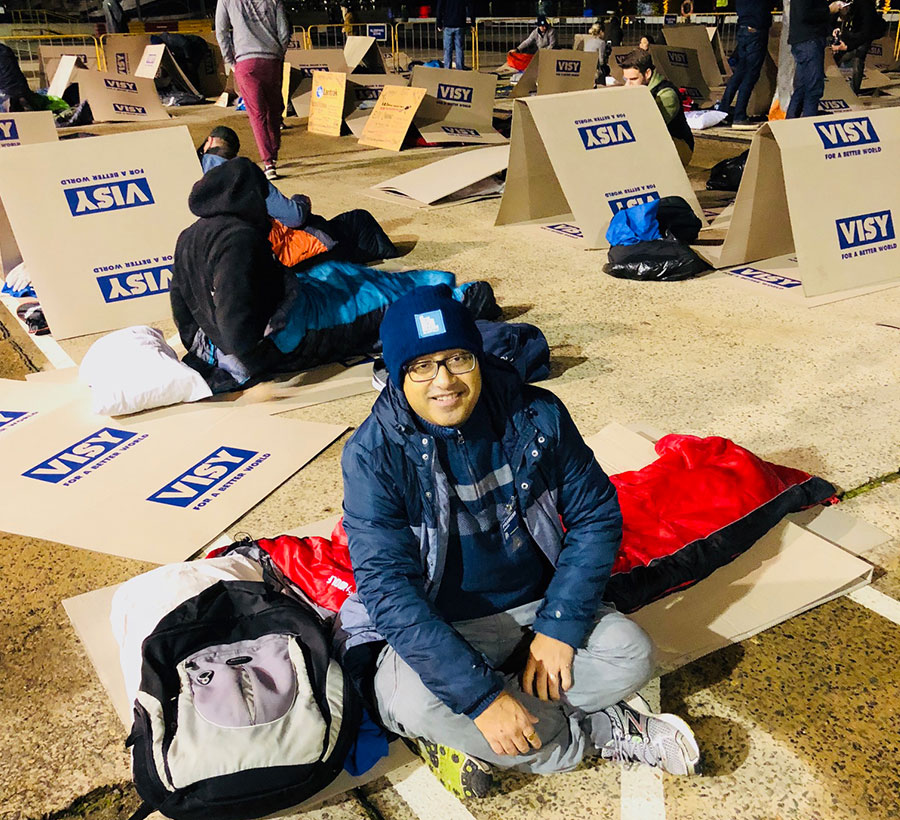 Vinnies CEO Sleep out