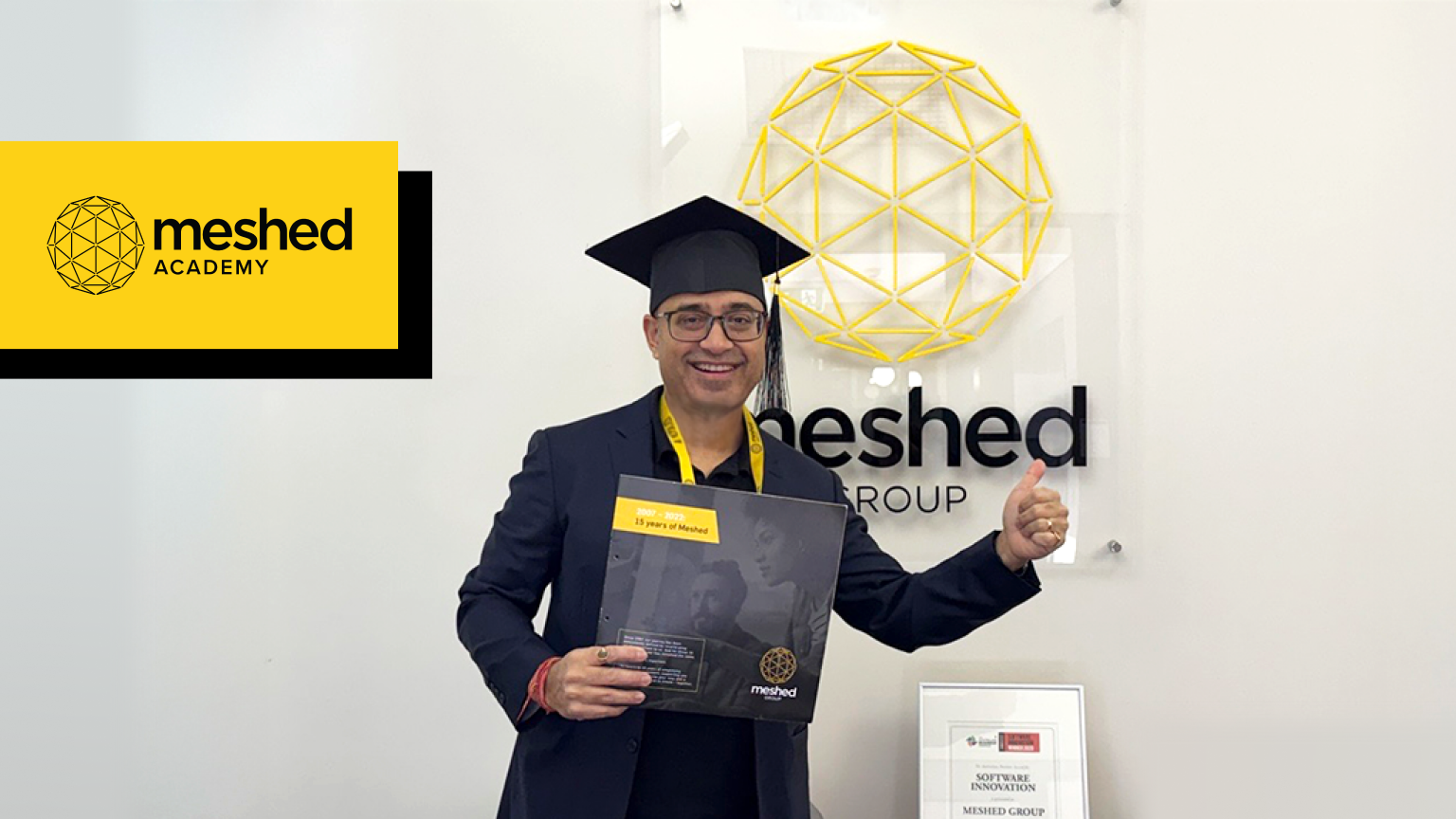 Meshed Academy graduate in student services role using RTOManager dashboard